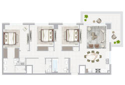 3 bedroom apartment